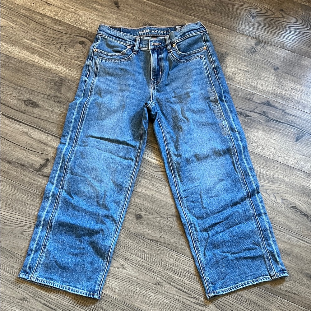American Eagle Outfitters Blue Women's Stovepipe Jeans 4 xshort